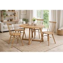 Lae piltide sirvija Pikendatav söögilaud Merbi 120-160x120 9767 + Tre toolid