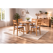 Lae piltide sirvija Pikendatav söögilaud Merbi 120-160x120 9767 + London toolid