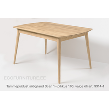 Lae piltide sirvija Söögilaud Scan 1 - pikkus 180