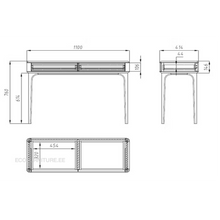 Lae piltide sirvija Tualettlaud Salt 11204