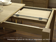 Lae piltide sirvija Pikendatav söögilaud 40 120-180 cm 19401