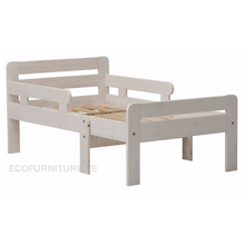 Lae piltide sirvija voodiraam valge männipuidust