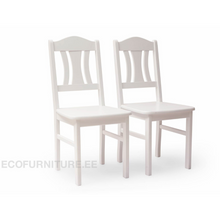 Lae piltide sirvija mänd valge toolide komplekt