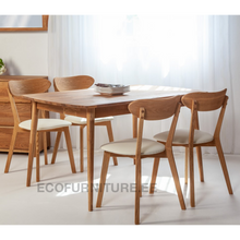 Lae piltide sirvija Söögilaud Scan 140x90 cm 9284 + 4 tooli Irma 9150