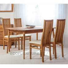 Lae piltide sirvija Söögilaud Scan 140x90 cm 9284 + 4 tooli Sandra 9130