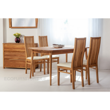 Lae piltide sirvija Söögilaud Scan 140x90 cm 9284 + 4 tooli Sandra 9130