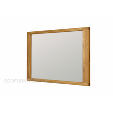 Lae piltide sirvija tammepuidust raamiga peegel