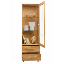 Lae piltide sirvija klaasuksega vitriinkapp