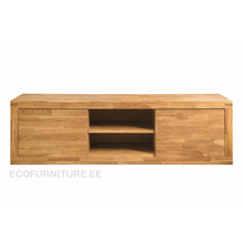 Lae piltide sirvija tammepuidust TV laud Merle 2 õli