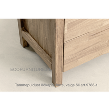 Lae piltide sirvija tammepuidust Öökapp Horte 9783 valge õli