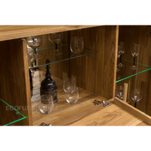 Lae piltide sirvija klaasriiulitega vitriinkapp