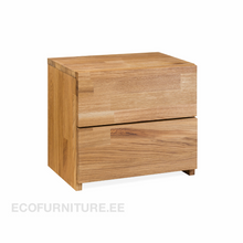 Lae piltide sirvija tammepuidust öökapp