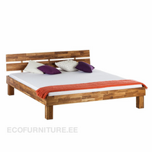 Lae piltide sirvija täispuidust voodi 180x200