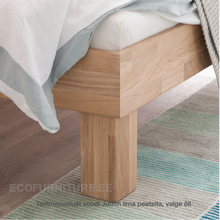 Lae piltide sirvija tammepuidust Voodi Judith ilma peatsita valge õli