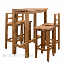 Lae piltide sirvija tammepuidust baaritoolide komplekt Provans