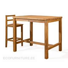 Lae piltide sirvija Kõrge puidust baarilaud ning baaritool