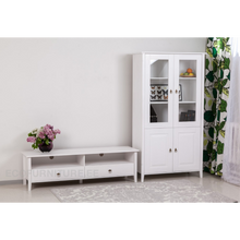 Lae piltide sirvija TV alus ja kapp männipuidust elutuppa