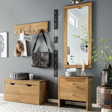 Lae piltide sirvija Tammepuidust raamiga peegel