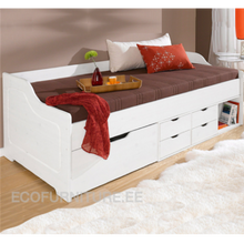 Lae piltide sirvija Voodi Pelle 90x200, valge