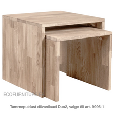 Lae piltide sirvija tammepuidust Diivanilaud Duo2 9996-1