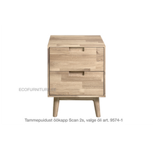 Lae piltide sirvija tammepuidust Öökapp Scan 2s 9574-1 valge õli