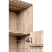 Lae piltide sirvija tammepuidust Seinakapp Scan 1 9426-1 valge õli