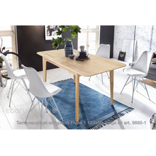 Lae piltide sirvija tammepudiust Söögilaud Frans 1 120x80 9893-1 valge õli