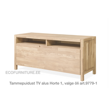 Lae piltide sirvija tammepuidust tv alus horte valge õli