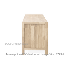 Lae piltide sirvija tammepuidust tv alus horte valge õli