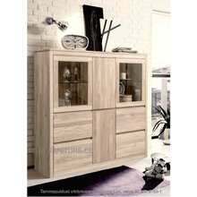 Lae piltide sirvija tammepuidust Vitriinkapp Lausenne Lux 9793-1 valge õli