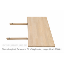 Lae piltide sirvija tammepudiust Pikendusplaat Provence 01 söögilauale valge õli 9888-1
