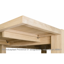 Lae piltide sirvija tammepudiust Pikendusplaat Provence 01 söögilauale valge õli 9888-1