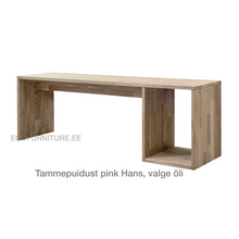 Lae piltide sirvija tammepuidust Pink Hans valge õli