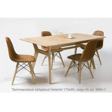 Lae piltide sirvija tammepudiust Söögilaud Helsinki 170x90 9894-1 valge õli
