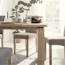 Lae piltide sirvija tammepuidust Söögilaud Rino 180x100 9724-1 valge õli