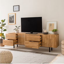 Lae piltide sirvija tammepuidust TV laud Varta 9733 õli