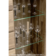 Lae piltide sirvija tammepuidust Vitriinkapp Lausenne 4 9917-1 valge õli