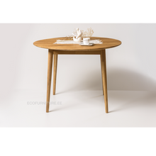 Lae piltide sirvija Söögilaud Vienna Ø110 cm 9219 + 2 tooli Irma 9151
