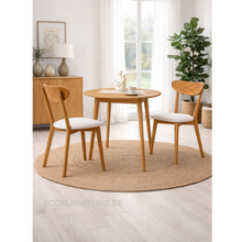 Lae piltide sirvija Söögilaud Vienna Ø110 cm 9219 + 2 tooli Irma 9150
