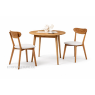 Söögilaud Vienna Ø110 cm 9219 + 2 tooli Irma 9150