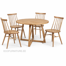 Lae piltide sirvija Pikendatav söögilaud Merbi 120-160x120 9767 + Tre toolid
