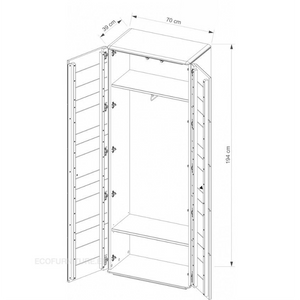 Riidekapp Denver 01 1701