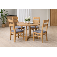 Lae piltide sirvija Pikendatav söögilaud Merbi 120-160x120 9767 + London toolid
