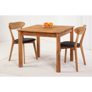 Söögilaud Lem 1 90x90 cm 9241 + 2 Irma tooli 9152