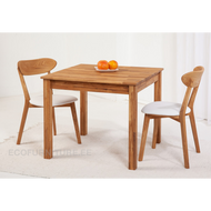 Söögilaud Lem 1 90x90 cm 9241 + 2 Irma tooli 9151