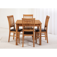Söögilaud Lem 1 90x90 cm 9241 + 4 Ronny tooli 9162