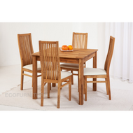 Söögilaud Lem 1 90x90 cm 9241 + 4 Sandra tooli 9130
