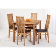 Söögilaud Lem 1 90x90 cm 9241 + 4 Sandra tooli 9140