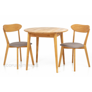 Söögilaud Scan Ø85 cm 9286 + 2 tooli Irma 9155