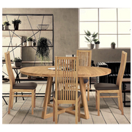 Pikendatav söögilaud Merbi 120-160x120 9767 + 4 tooli Sandra 9143